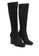 London Rag black Knee High Faux Suede Boots in Black D6A1DSHE8A9D40GS_2