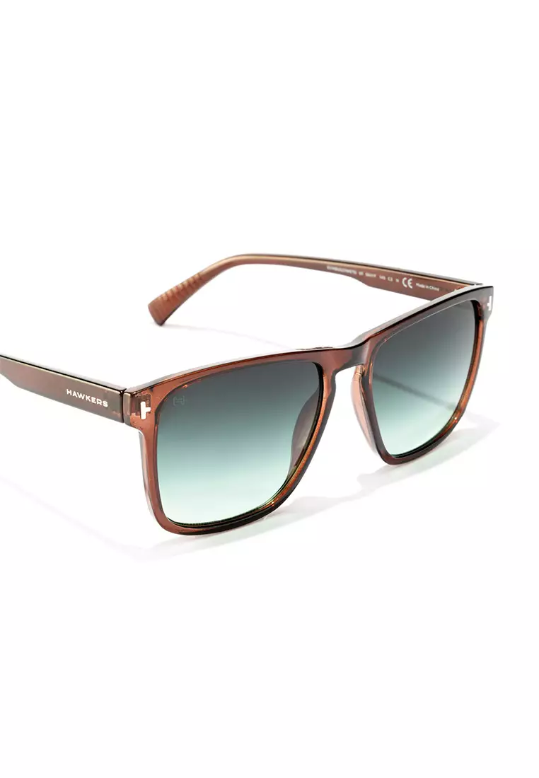 HAWKERS x Pierre Gasly Brown DUST Sunglasses for Men and Women, Unisex. UV400 Protection. Official Product designed in Spain