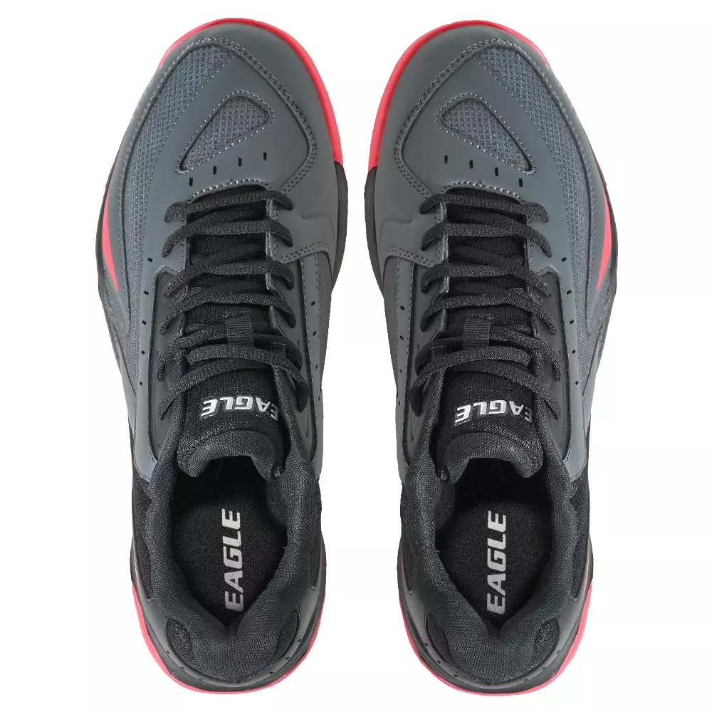 Eagle Sepatu Badminton Raizen - ABU TUA/HITAM