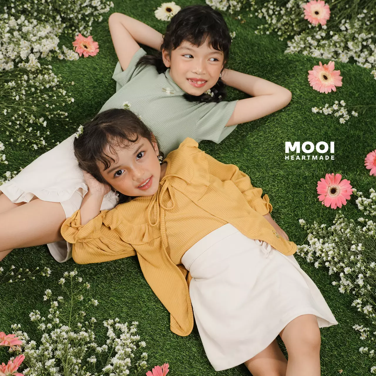 Mooi Cardigan Anak Two Pcs Rhea Cardigan - Pink Peach