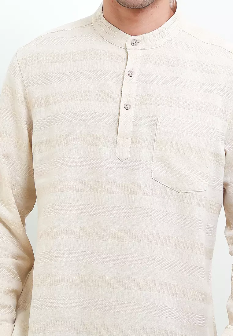 Kemko Dobby Stripe Couple Family - Albert Shirts