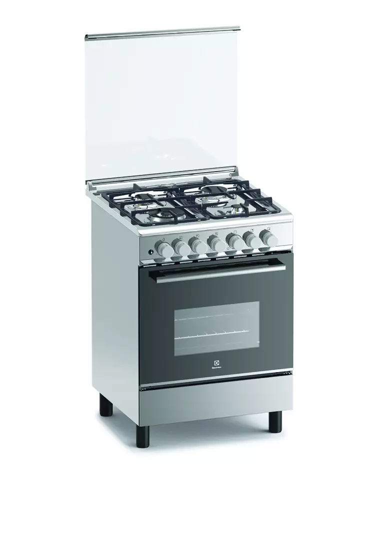 Buy Electrolux EKG6402X 60 cm Free Standing Cooker, 4 Gas Burners, 80L