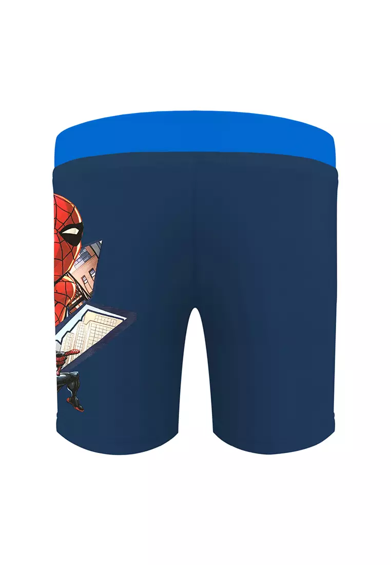 Spiderman Jammers With Drawstring Swimwear For Kids Boys