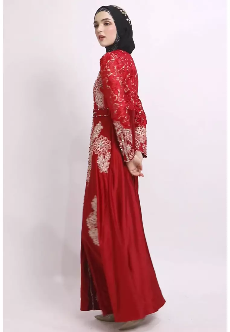 Bibiq Gamis Satin Brokat