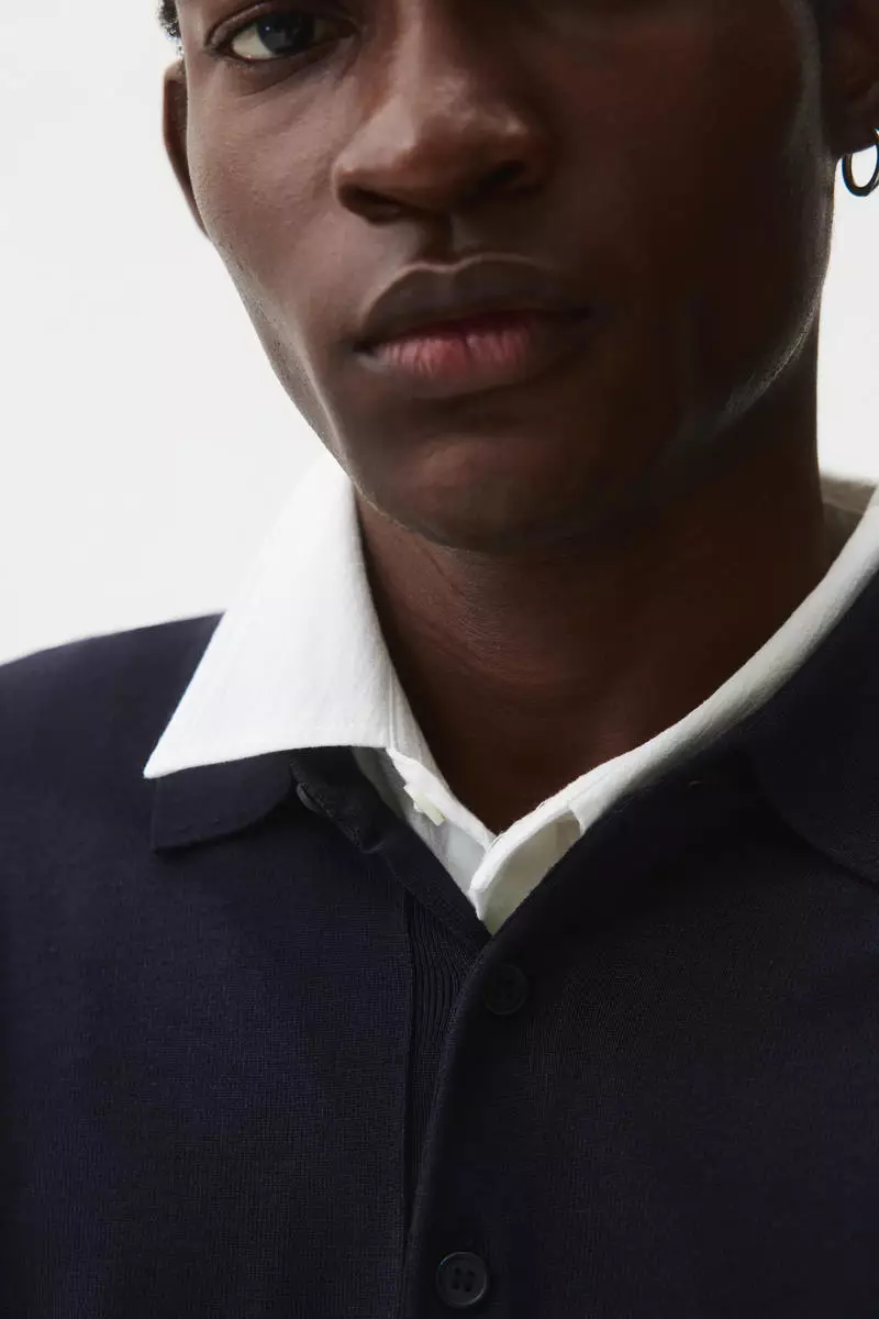 Regular Fit Fine-knit polo shirt