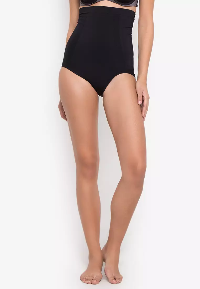 Spanx Oncore High-waisted Brief In Very Black
