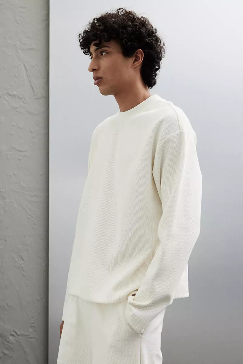 Loose Fit Long-sleeved jersey top