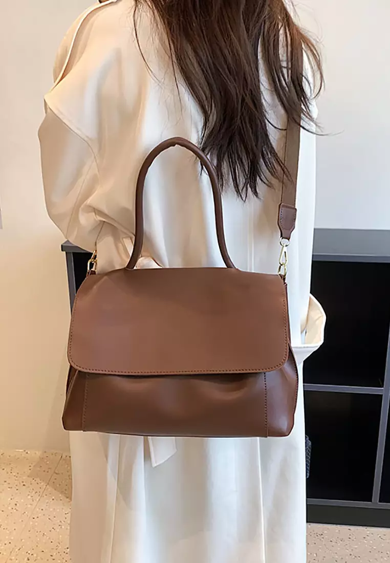 Real leather shoulder bag sale