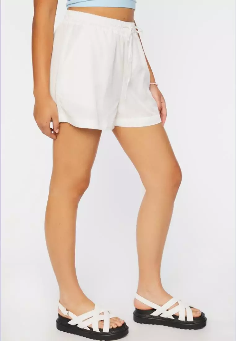 Twill Drawstring Shorts