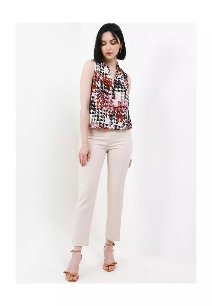 Chanira Penola Blouse-Red Multi