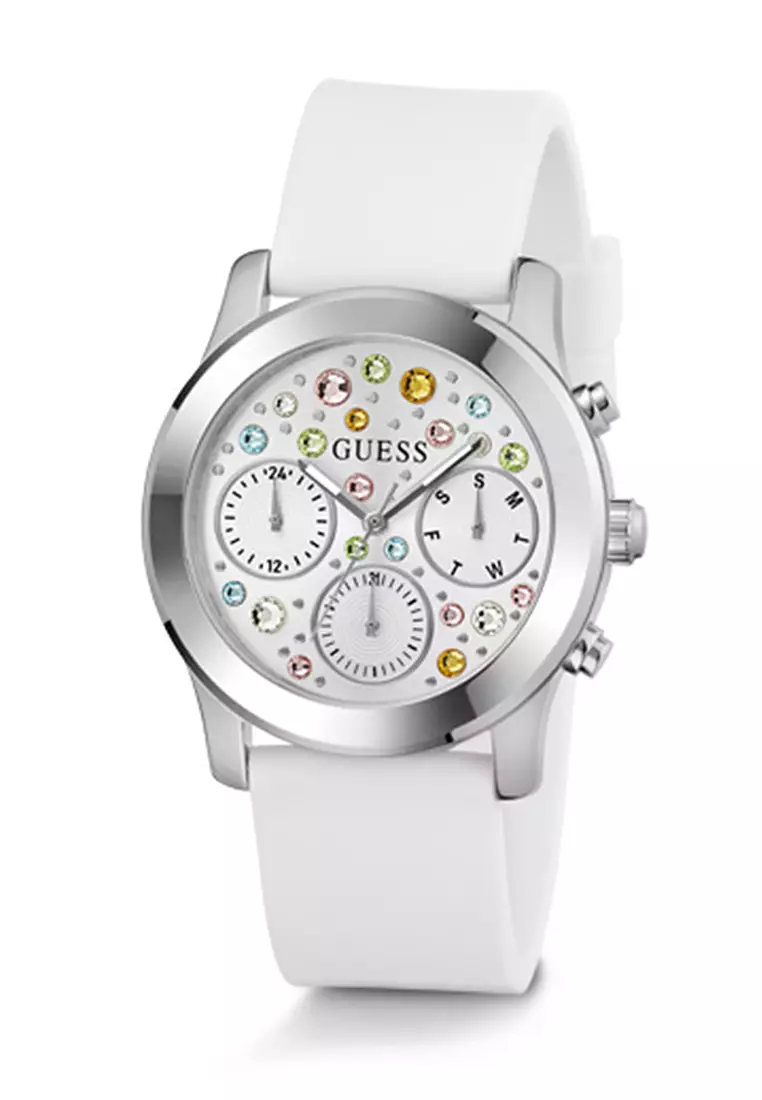 White guess hotsell watch women's