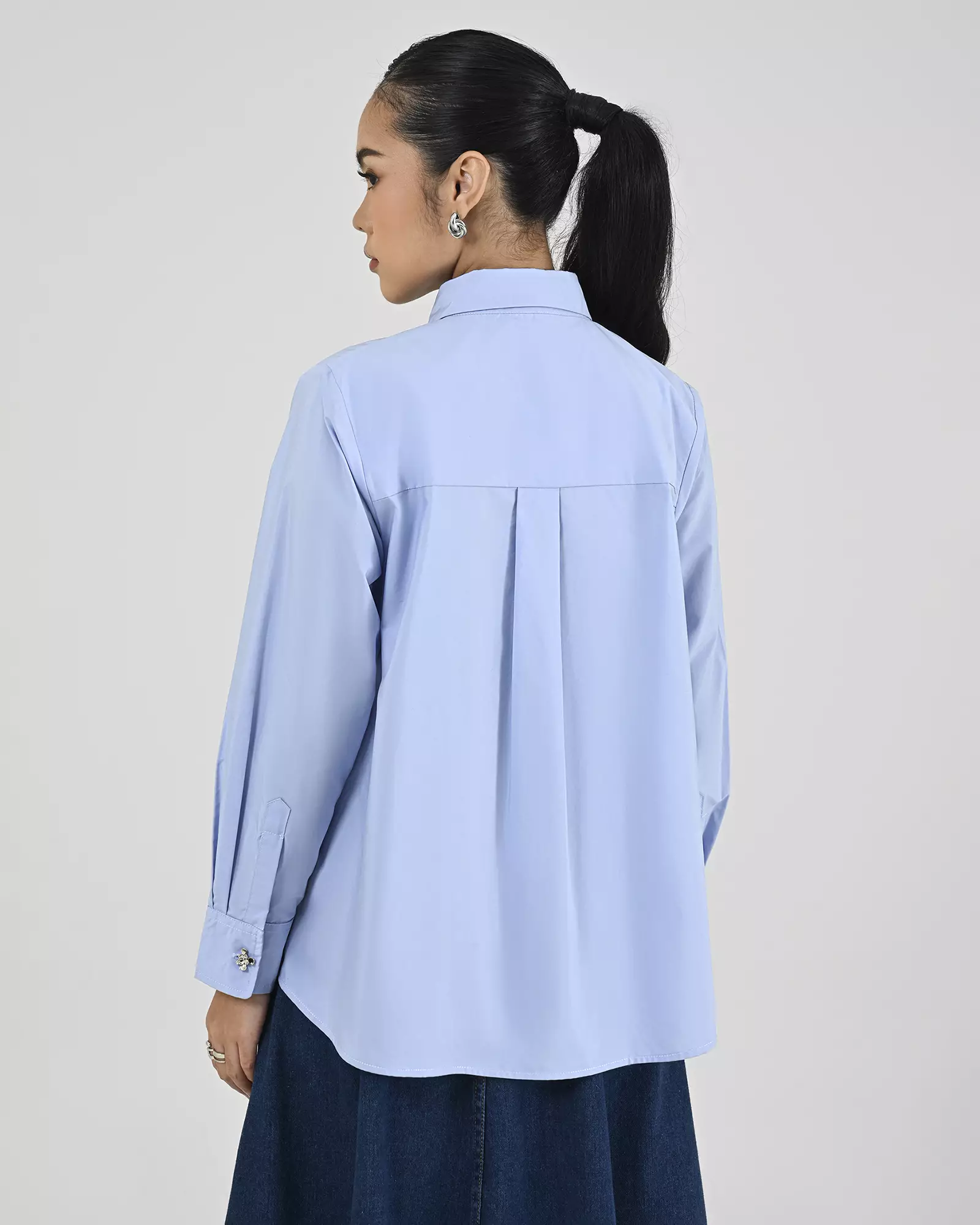 Geulis.id JURISA SHIRT - Blue