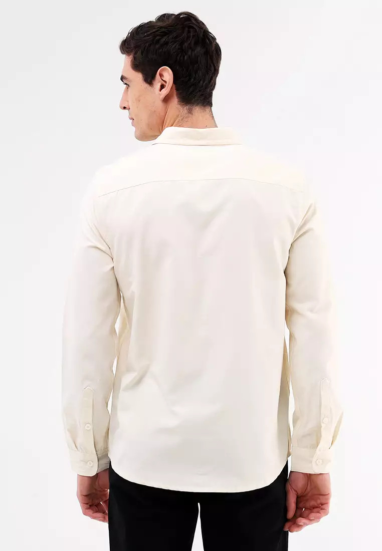 Woven Polo Long Sleeve