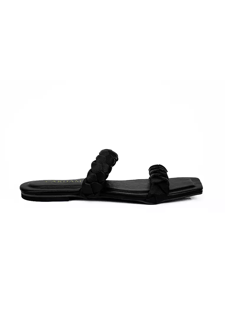 Discount on Cardam's Lifestyle  shoes - SKU: Eclb Ndm 00168 Black Flat Sandals