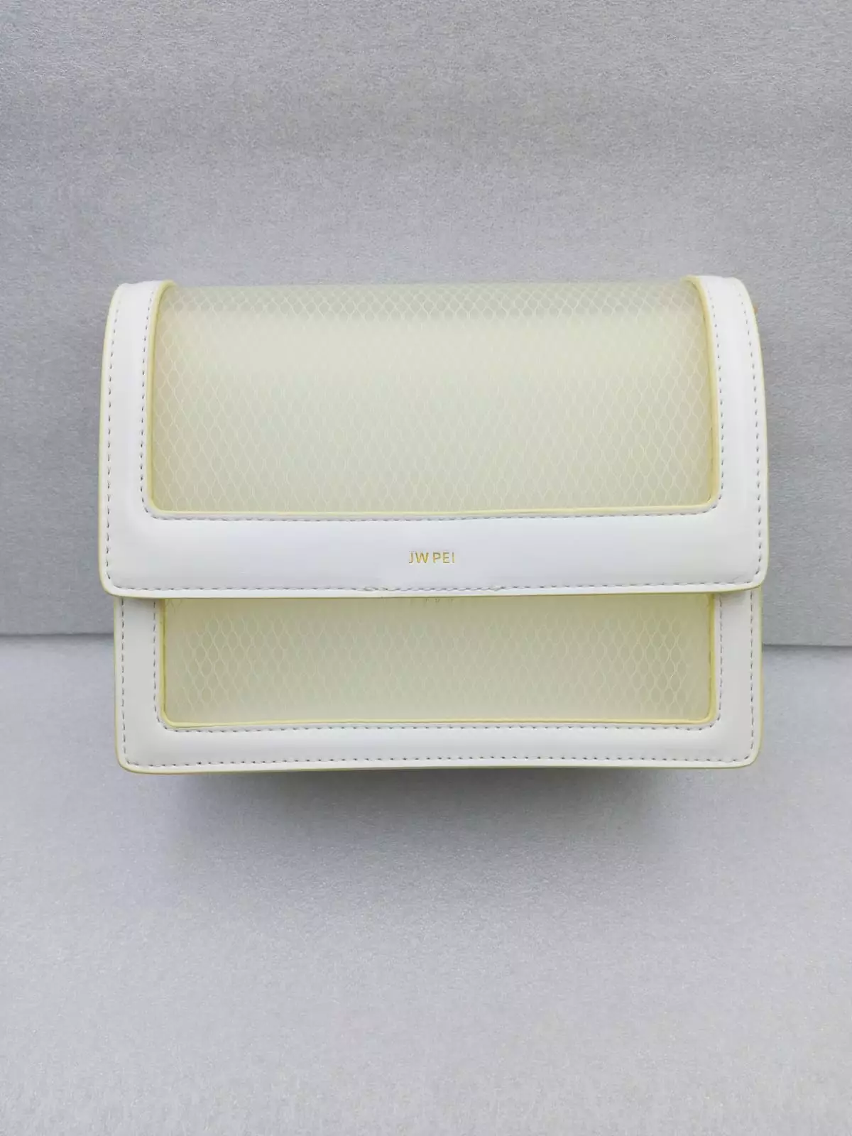 JW Pei Mini Flap Bag - White See Throu