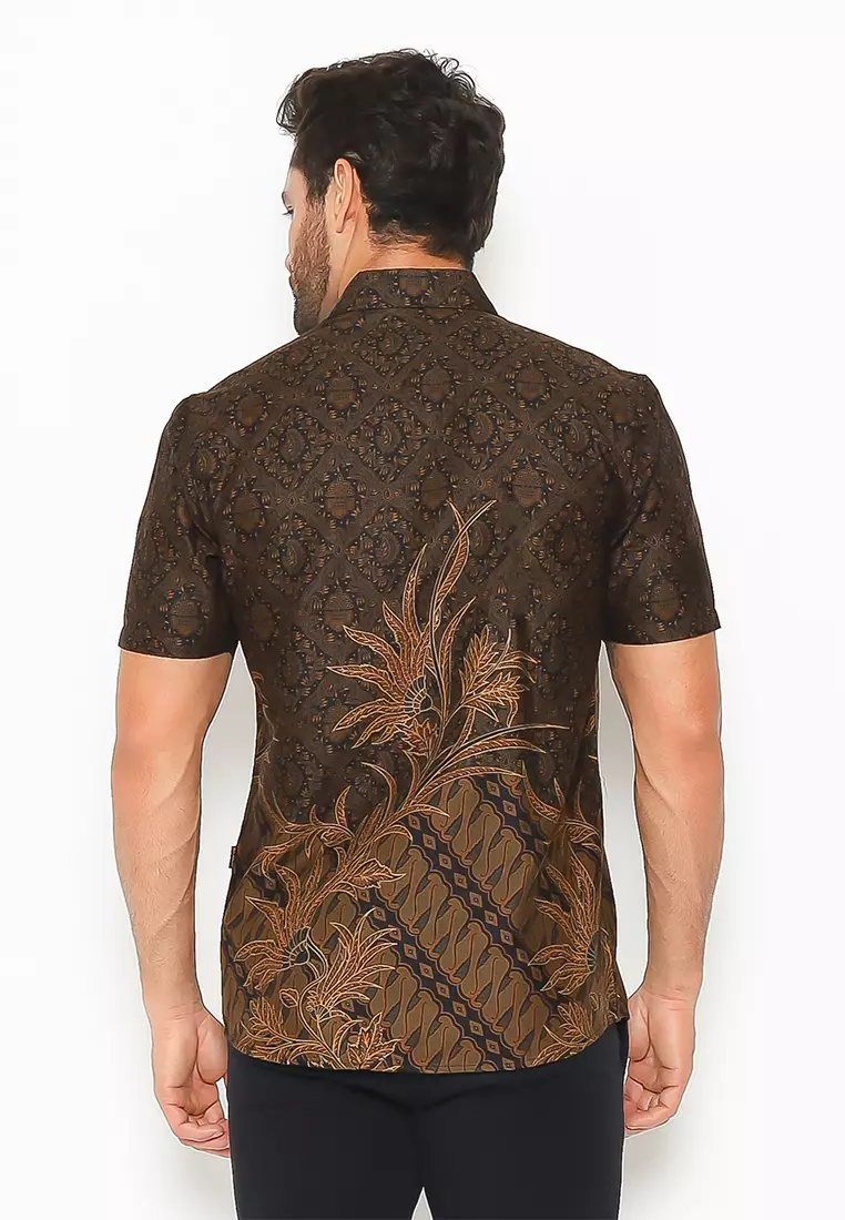 My Aksa batik Pria Kemeja Pendek Simeon Samantha