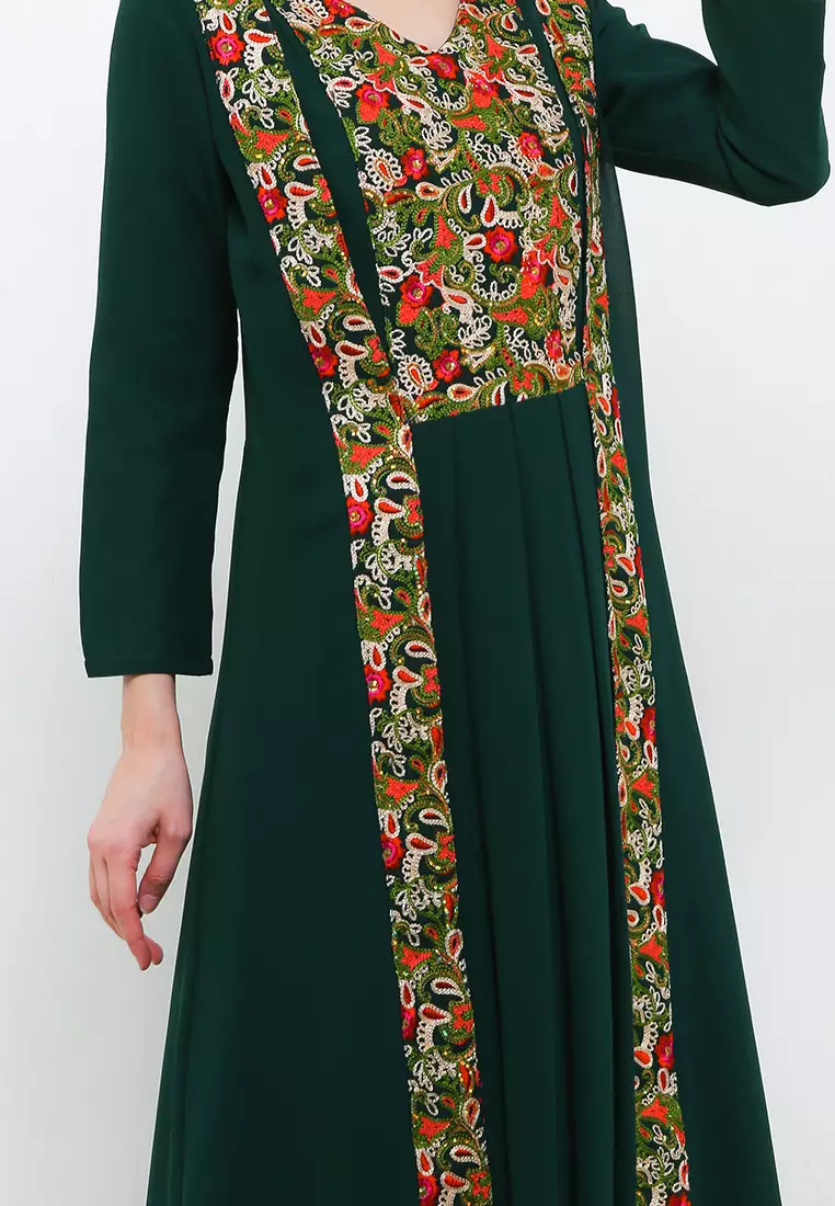 Chanira Festive Rabica Gamis-Green