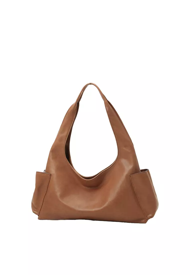 LEXI Side Pocket Hobo Bag II - Caramel