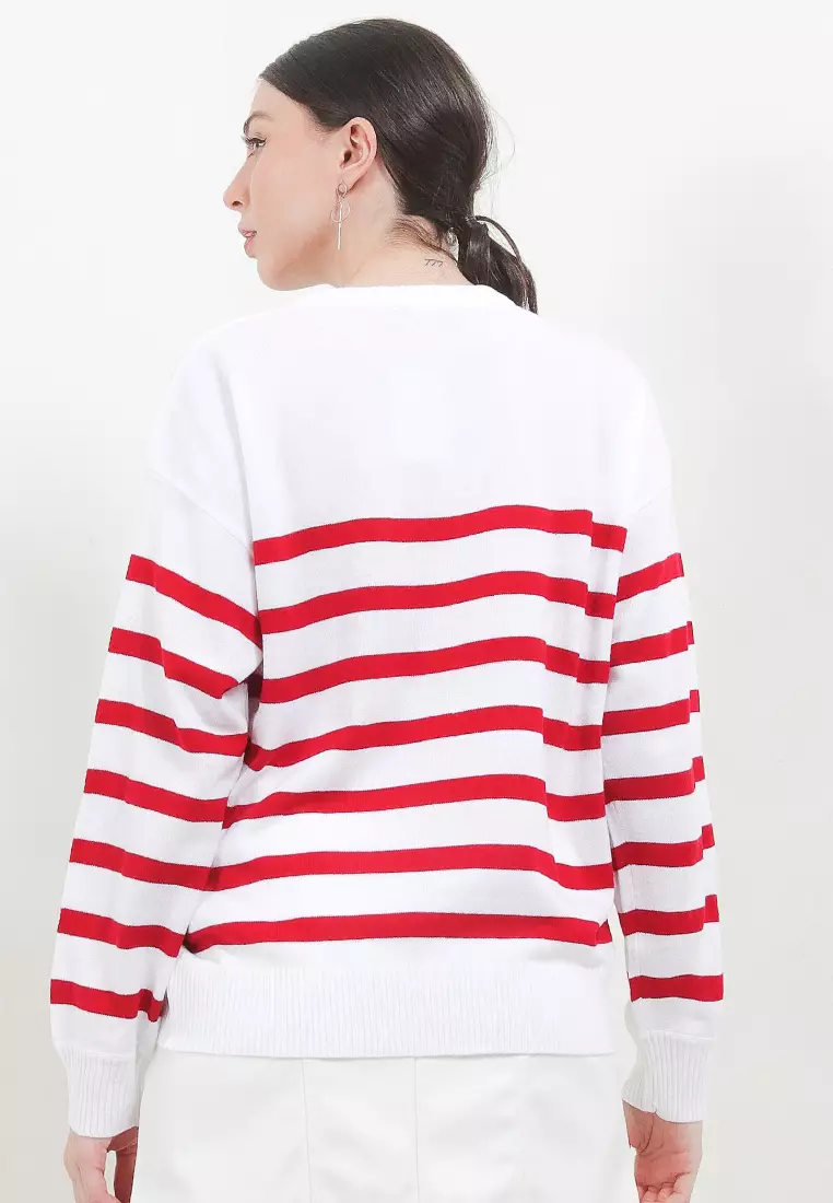 Rua Overiszed Stripe Sweater