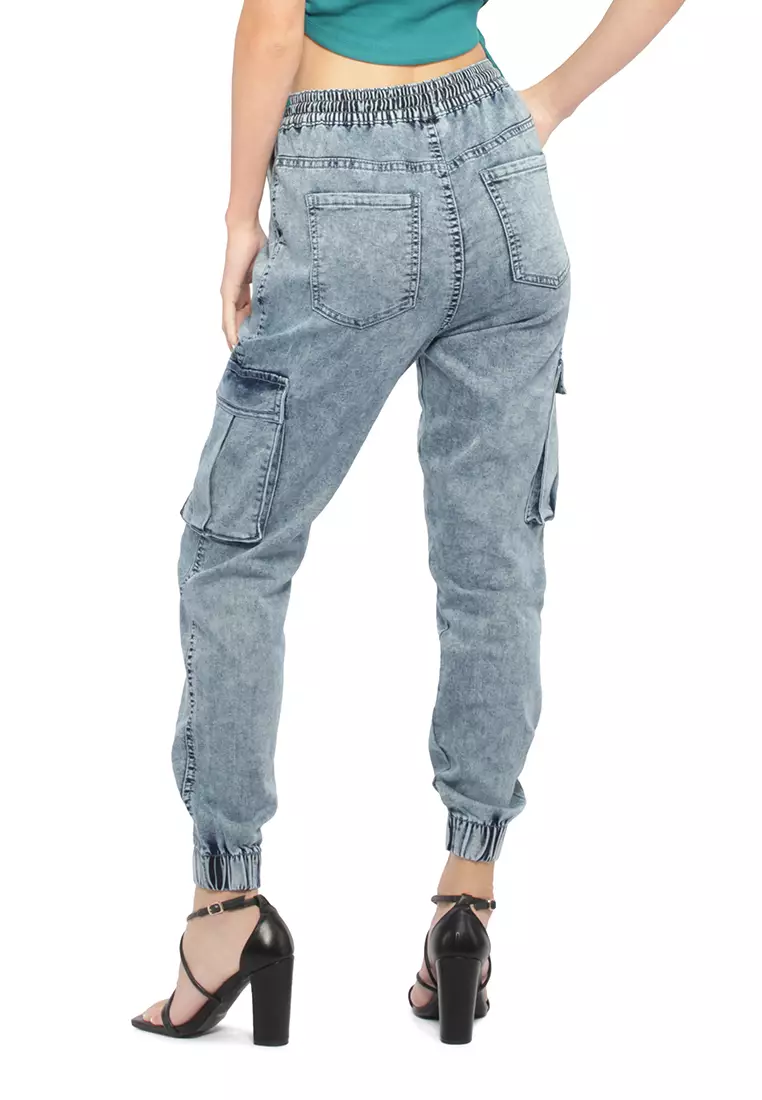 Light Blue Skinny Fit Joggers