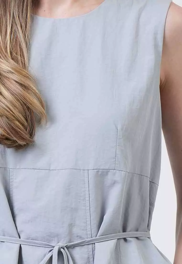 Andrea Panelled Midi Dress with Belt
