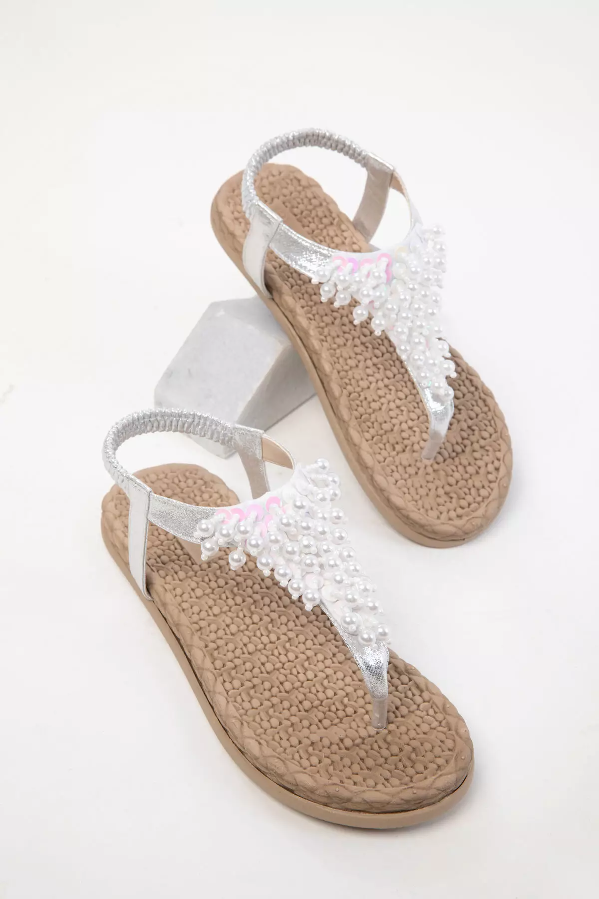 Silver Women's Sandals 20594