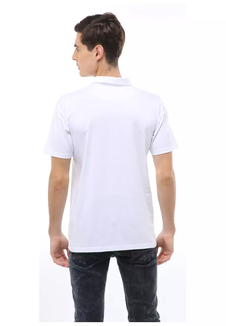 Jack Atasan Casual Pria T-Shirt Kaos Polo Resleting Short Sleeve Material Cotton ORIGINAL