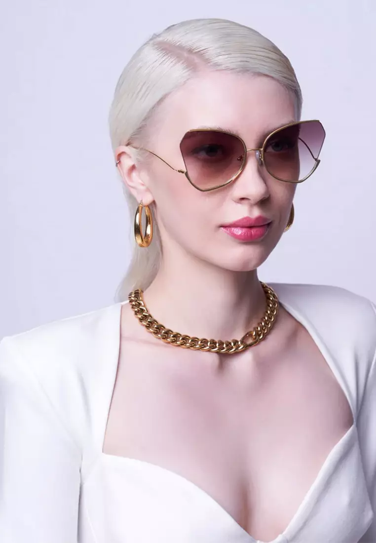 Watercolour (TF2-Champagne) Luxury Designer Sunglasses from London for Women