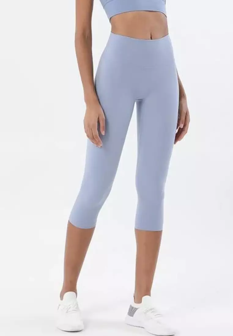 Active Motion Crop 3/4 Sport Legging Activewear Hightwaist Yoga Fitness Gym Running Zumba