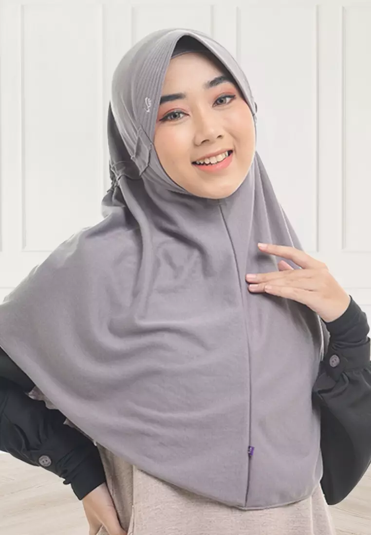Kerudung Sekolah Instan Innova Lx XS - Grey