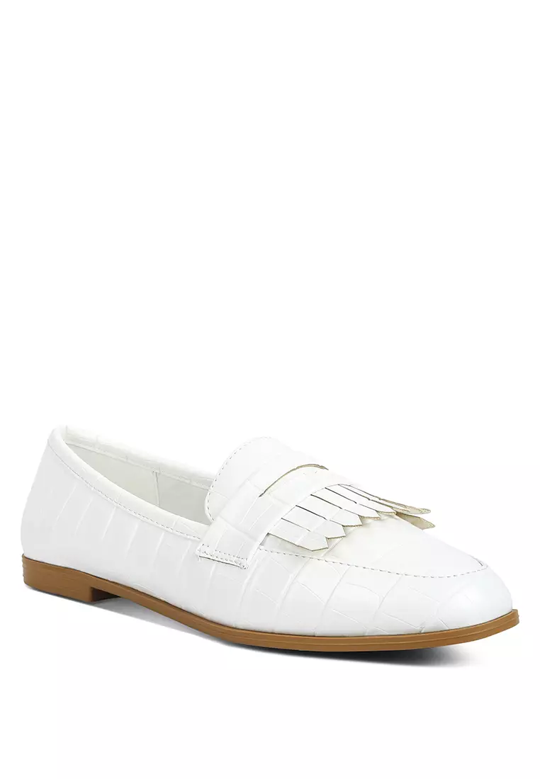 White patent cheap loafers womens