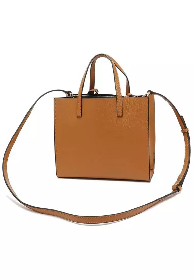 Mini Grind Coated Leather Tote Smoked Almond M0015685
