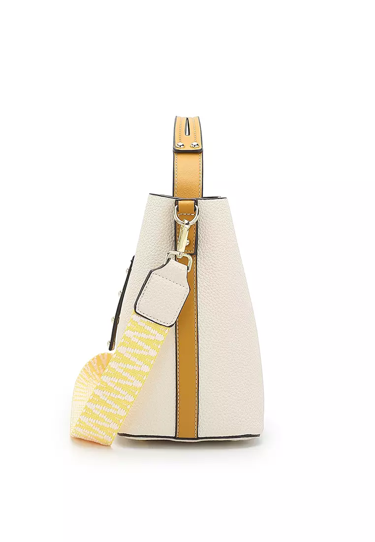 Women's Top Handle Bag / Sling Bag / Crossbody Bag (Tas Selempang / Tas Tangan) - Putih