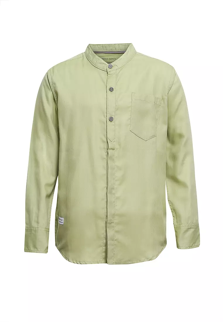Pito Dito Boy Darbion Kemeja Panjang Ciang-i Anak Hijau