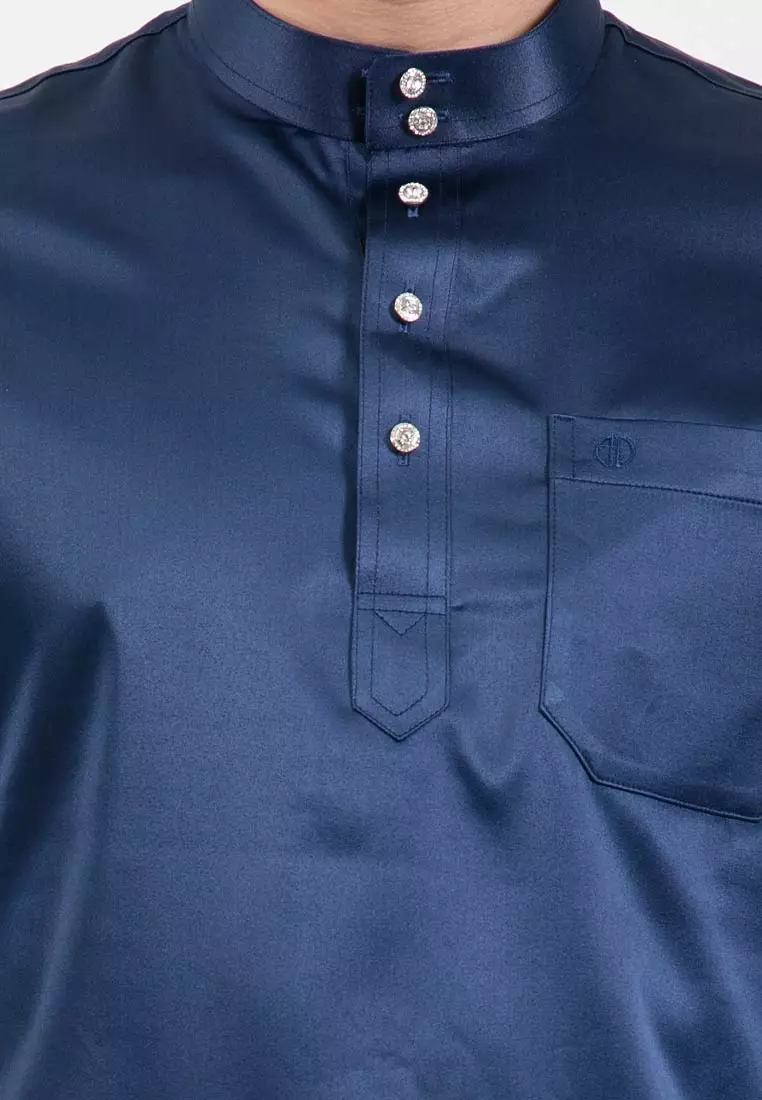 Alain Delon Slim Fit Baju Melayu - 19024006-39Navy