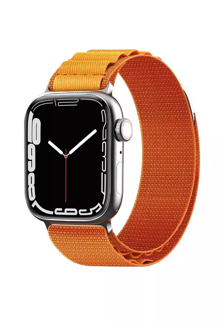 Red nylon apple watch band sale