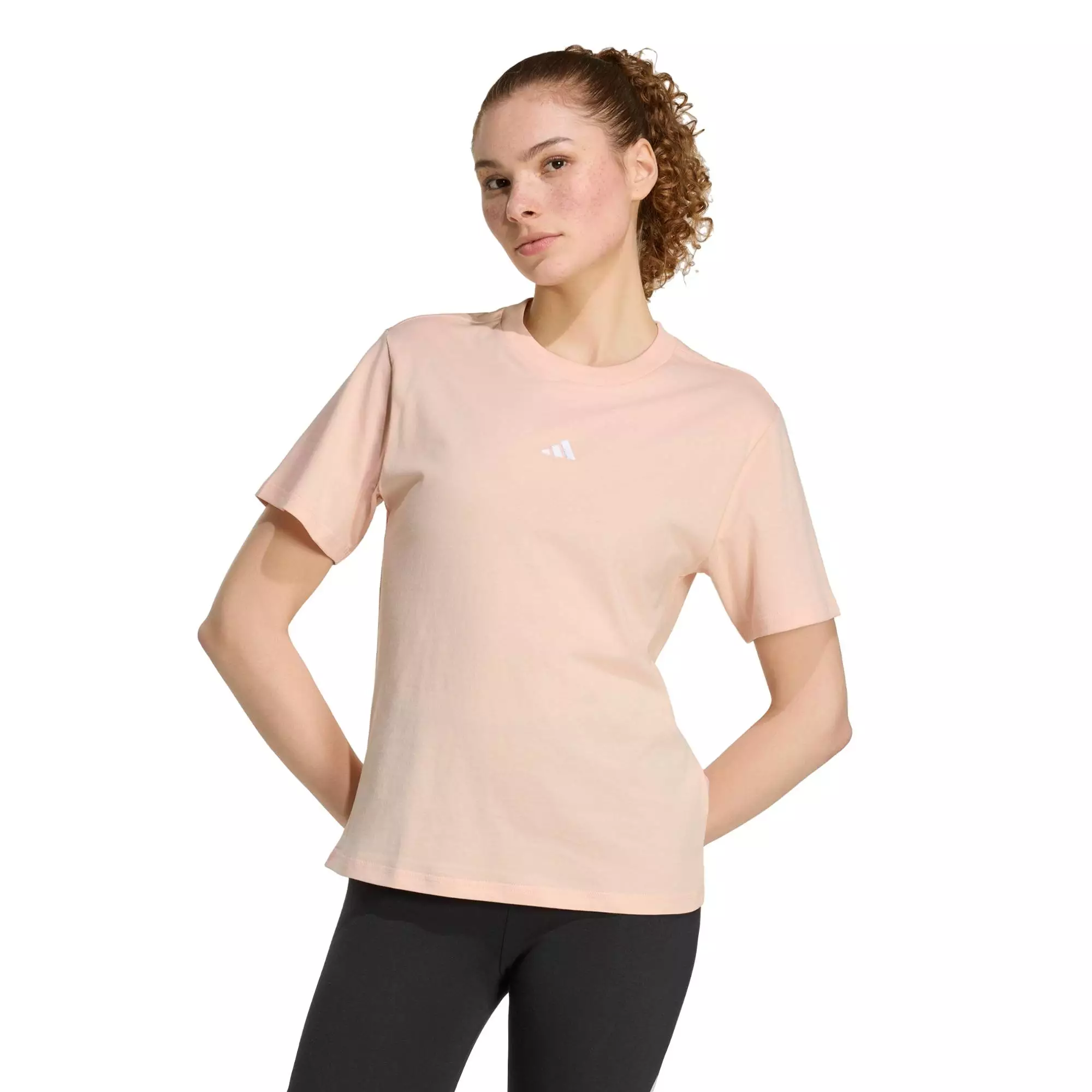 Lifestyle Essentials Small Logo Cotton Tee Women Pink KE0429