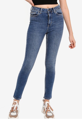 Damenmode Ladies Womans New Look Grey Slim Skinny Jeans High Waist 18 22 24 26 New Kleidung Accessoires Sticisce Sredisce Si