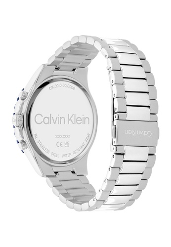 Calvin Klein Watches CK25200115 Men's Silver Stainless Steel Bracelet And  Blue Dial Quartz Watch | ZALORA Philippines