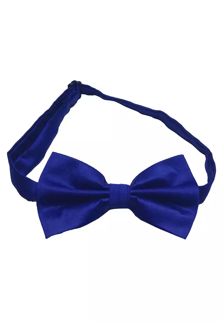 Houseofcuff Dasi Kupu Bowtie Pocket Square Saputangan Biru Tua A03