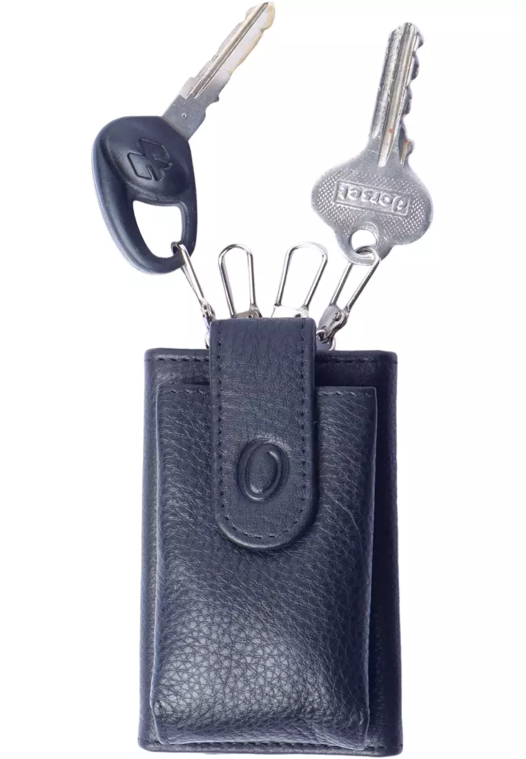 Buy Oxhide Key Wallet - Leather Car Key pouch -SD14 Oxhide Black Online ...