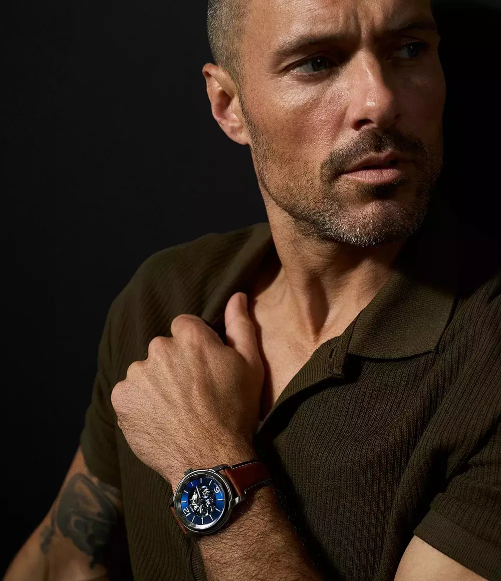 Fossil Automatic Heritage Brown Jam Tangan Pria 43MM ME3263