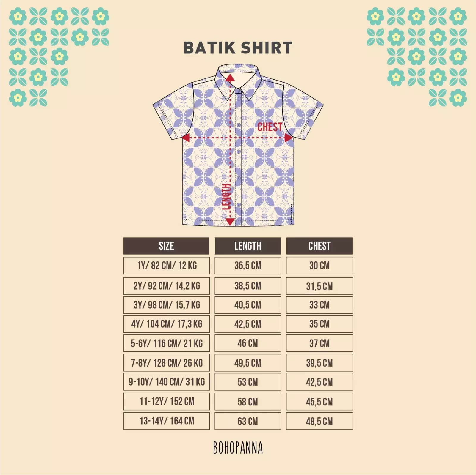 BOHOPANNA - BATIK SHIRT - BATIK - Atasan Batik Anak Laki-Laki