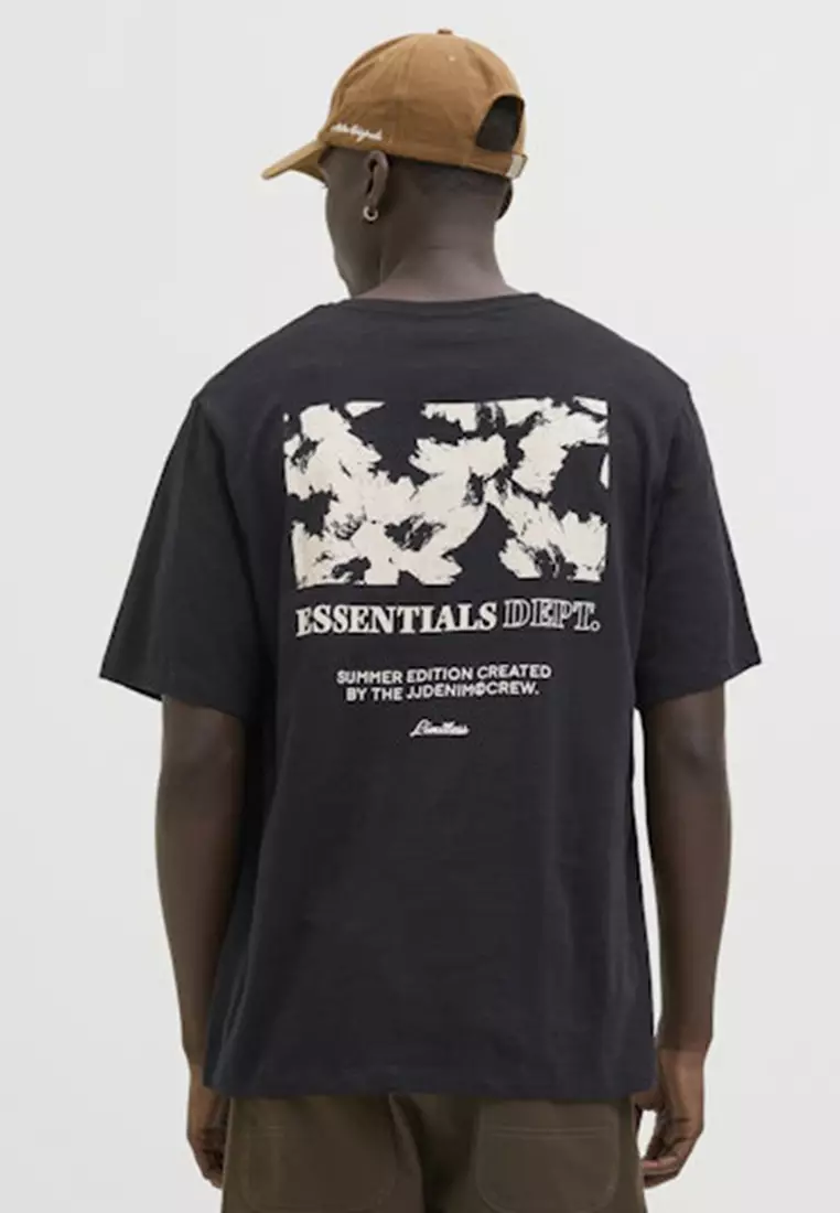 Jeff Monochrome Short Sleeves Crew Neck Tee