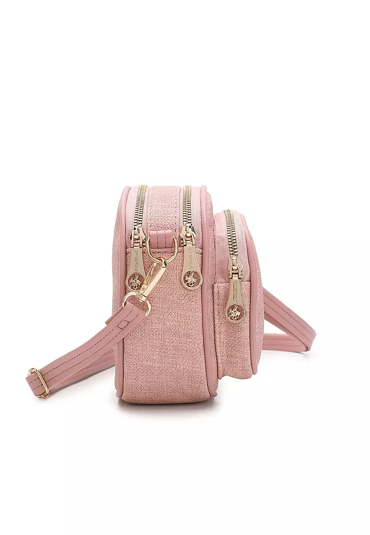 Women's Sling Bag / Crossbody Bag / Shoulder Bag (Tas Selempang Wanita / Tas Bahu Wanita) - Merah Jambu