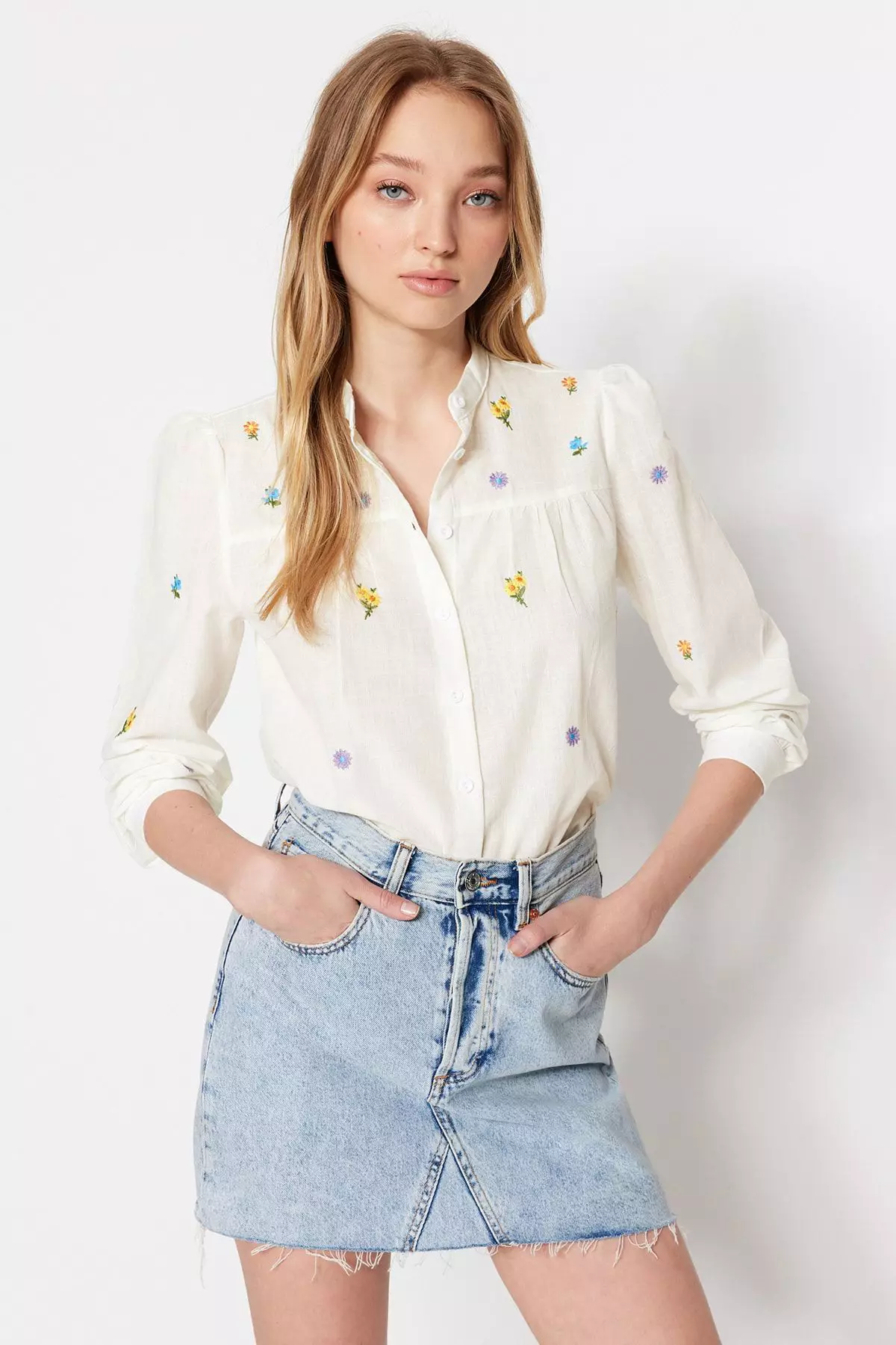 Embroidered Woven Shirt