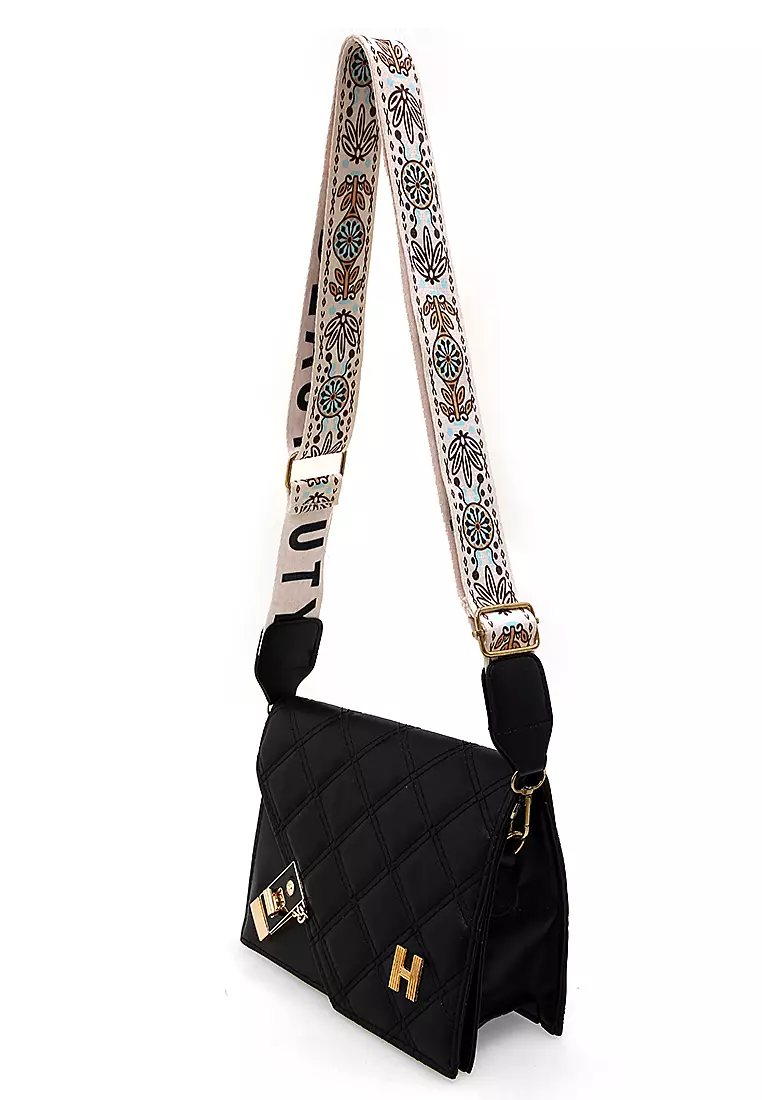 Werlyn Sling Bag Wanita Little Pearl Casual Large Storage Material Leather ORIGINAL