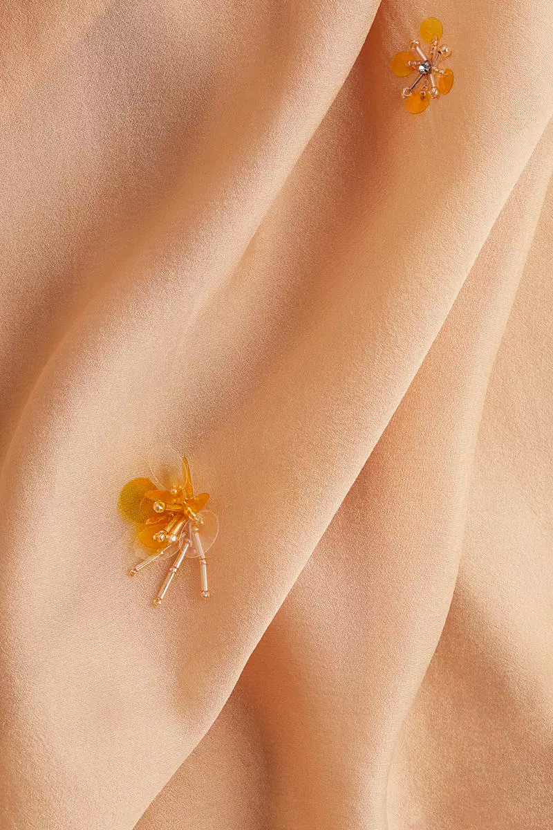 Sheer embellished strappy dress