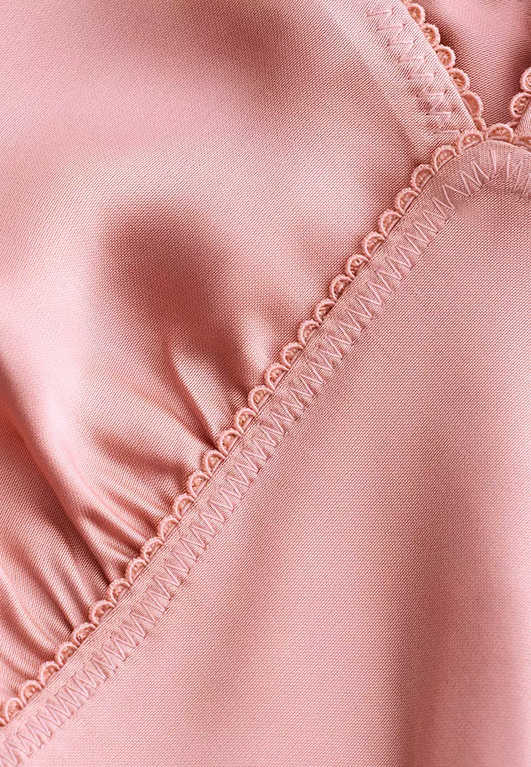 V-Neck Slip Midi Dress