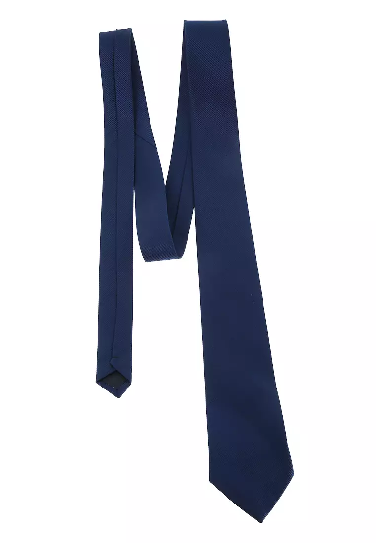 Stranger Dasi Pria Polos Plain Tie Man Neckwear Aksesoris Fashion Material Polyester ORIGINAL - Navy
